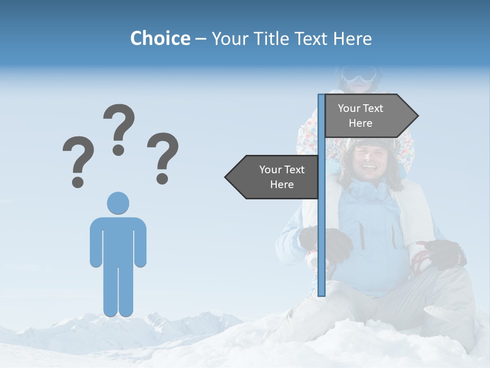 Vacation Alps Female PowerPoint Template