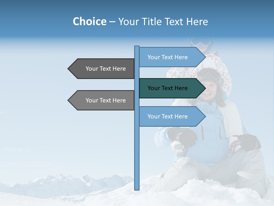 Vacation Alps Female PowerPoint Template