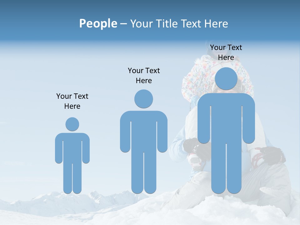 Vacation Alps Female PowerPoint Template