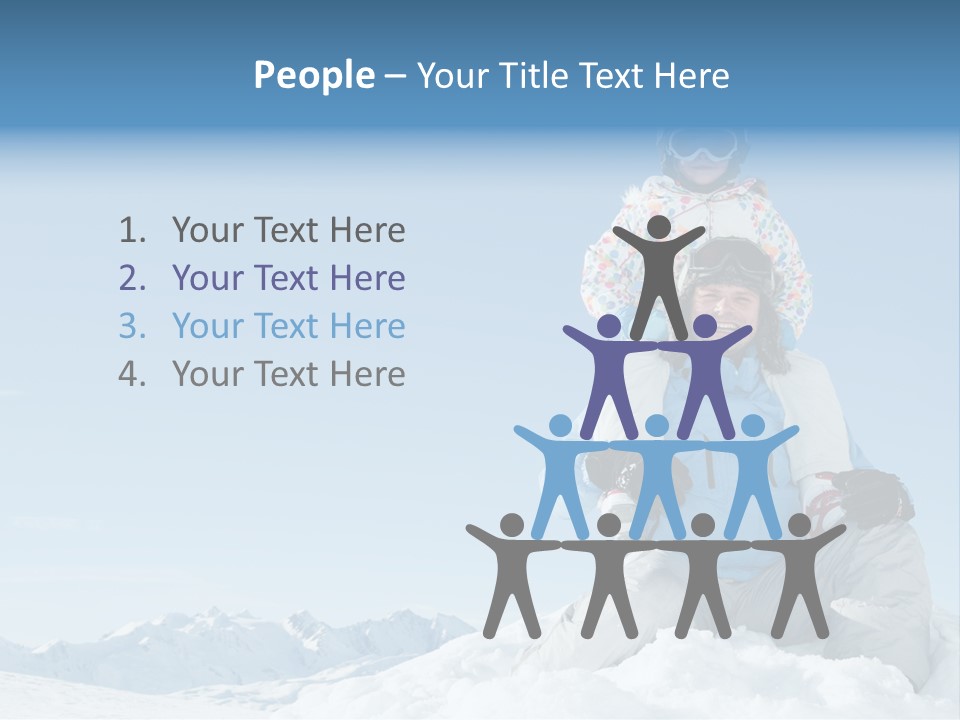 Vacation Alps Female PowerPoint Template