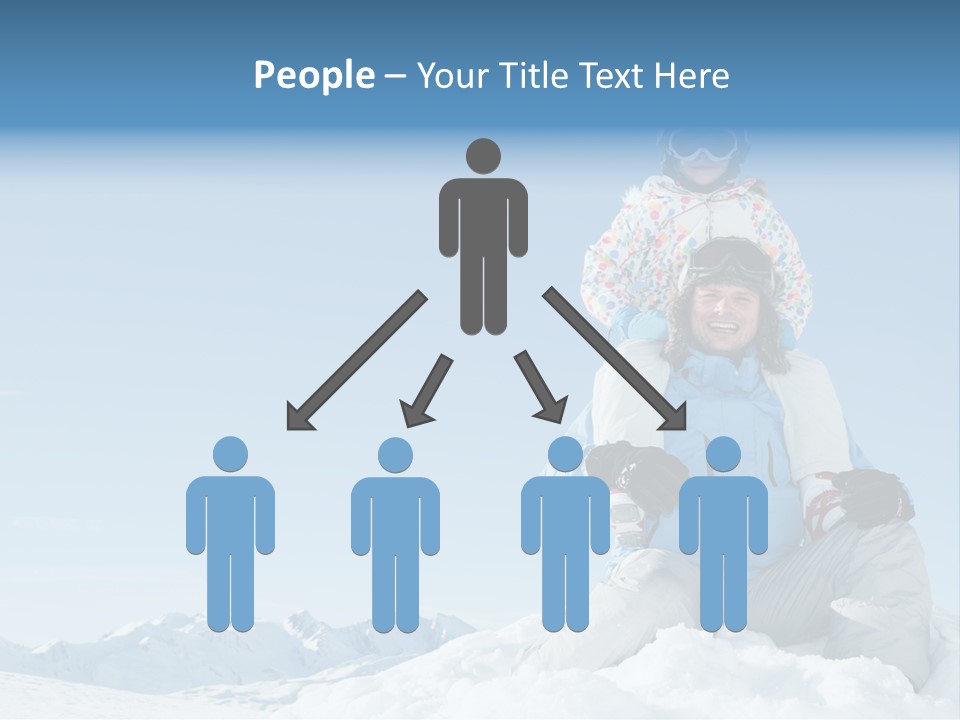 Vacation Alps Female PowerPoint Template