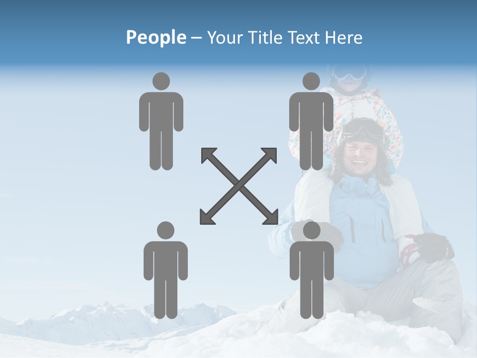 Vacation Alps Female PowerPoint Template