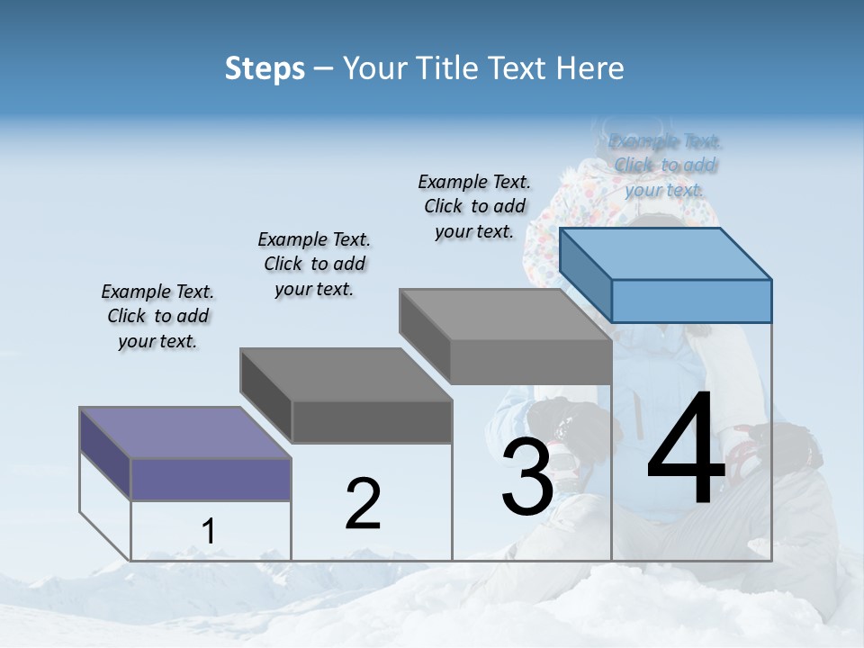 Vacation Alps Female PowerPoint Template