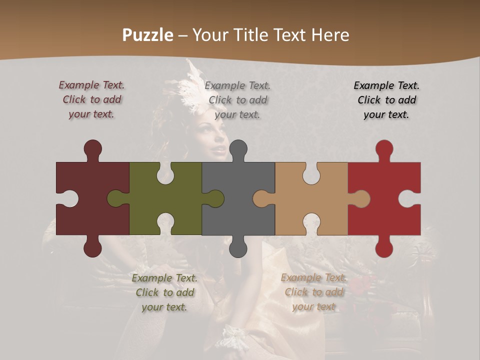 Woman Beautiful Rich PowerPoint Template