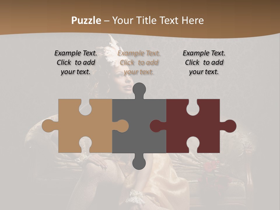 Woman Beautiful Rich PowerPoint Template