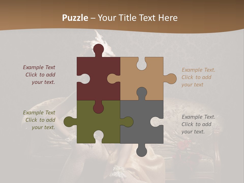 Woman Beautiful Rich PowerPoint Template