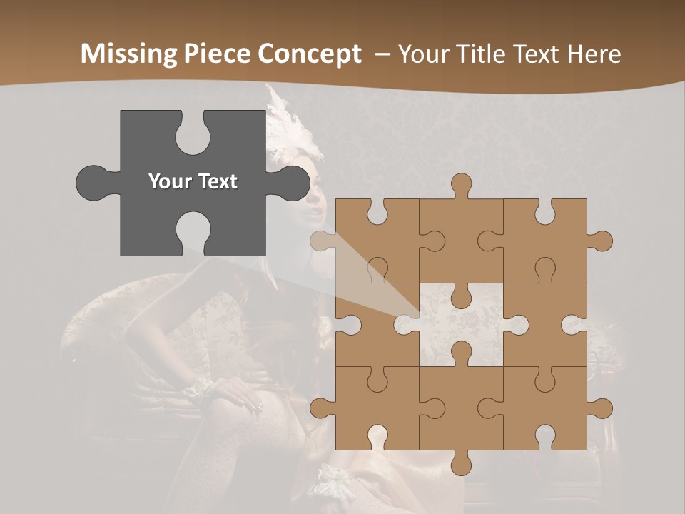 Woman Beautiful Rich PowerPoint Template