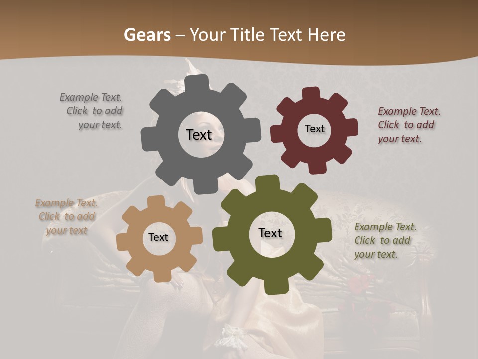 Woman Beautiful Rich PowerPoint Template