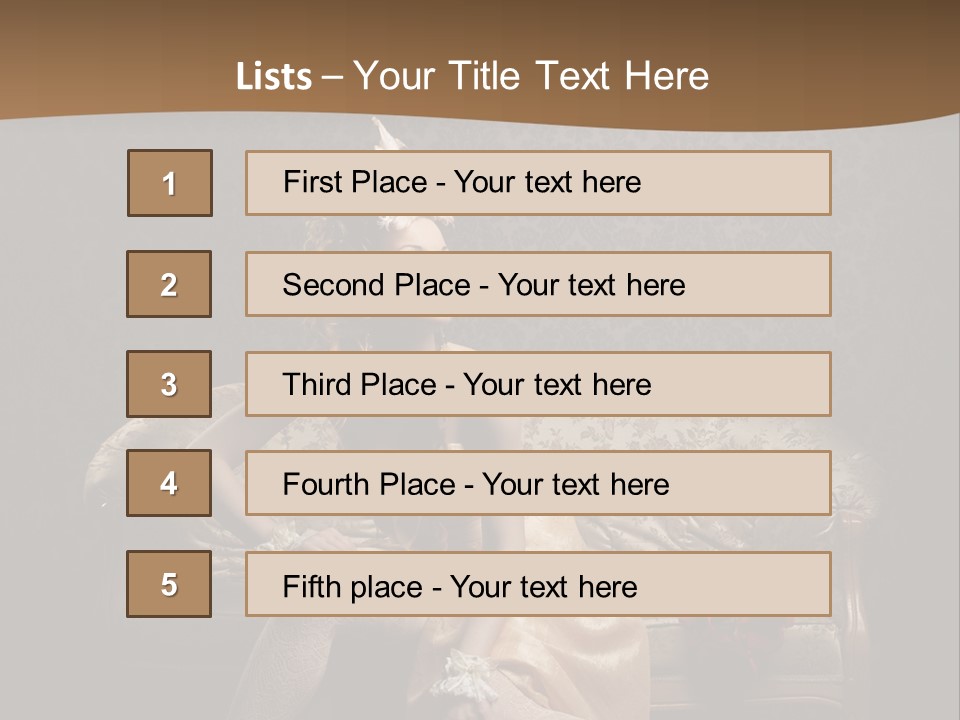 Woman Beautiful Rich PowerPoint Template