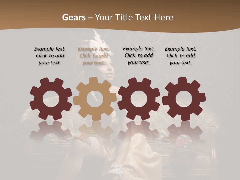 Woman Beautiful Rich PowerPoint Template