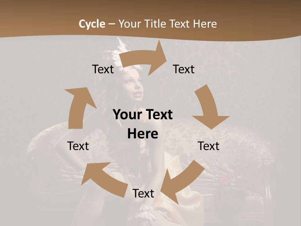 Woman Beautiful Rich PowerPoint Template