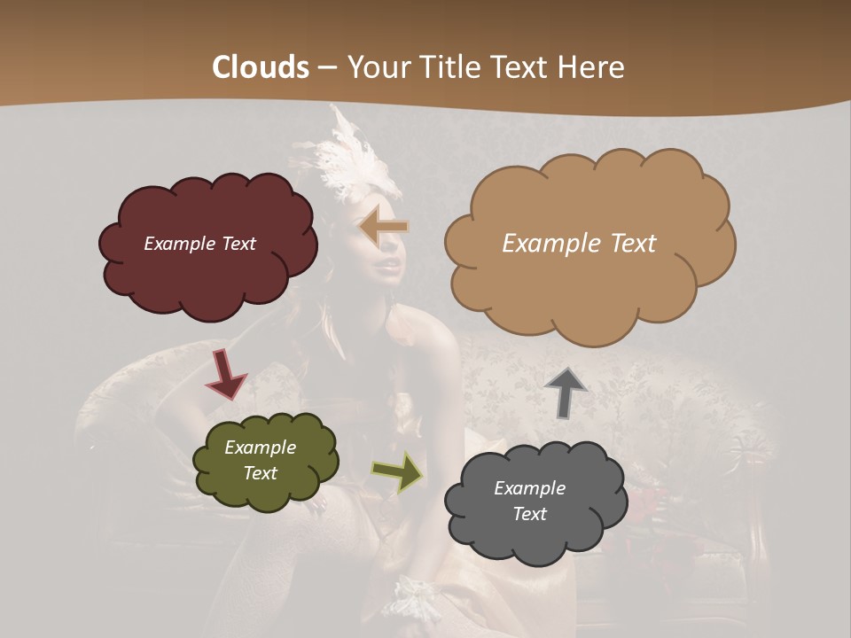 Woman Beautiful Rich PowerPoint Template