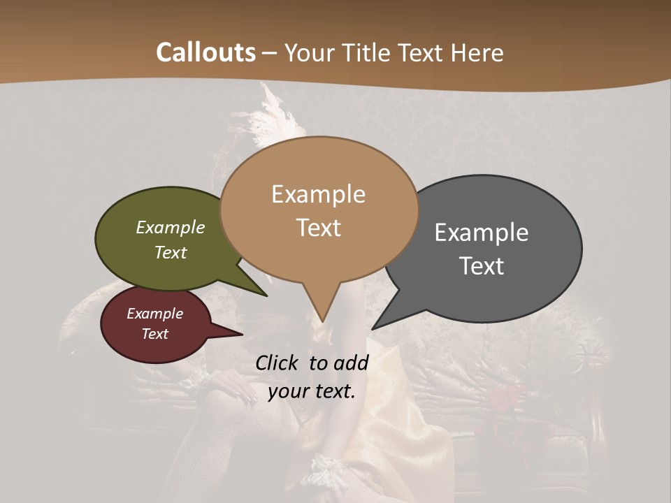 Woman Beautiful Rich PowerPoint Template