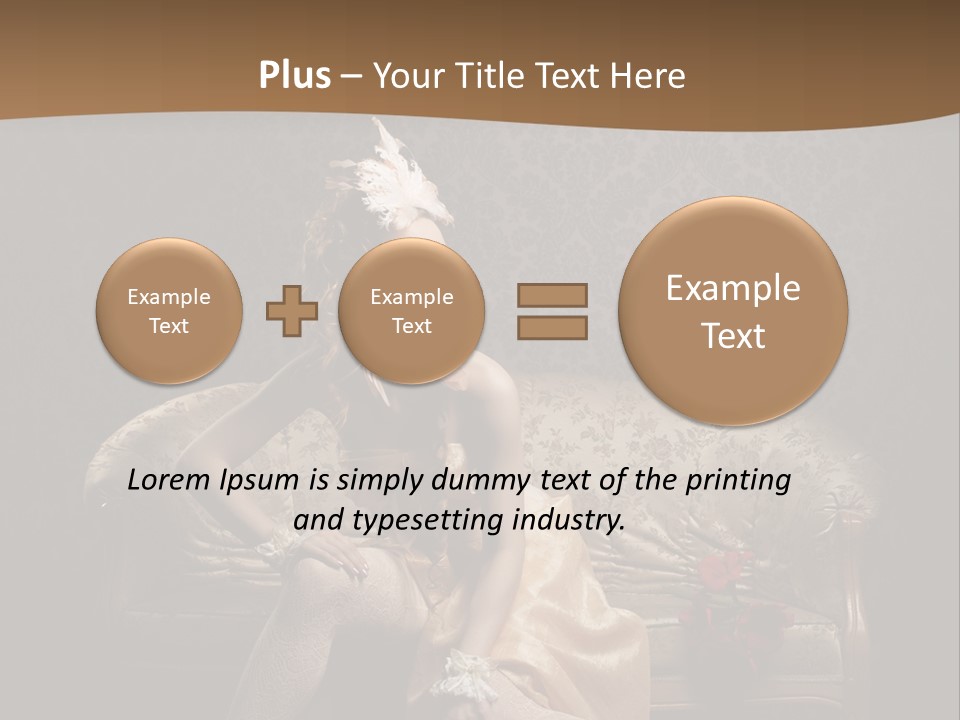 Woman Beautiful Rich PowerPoint Template