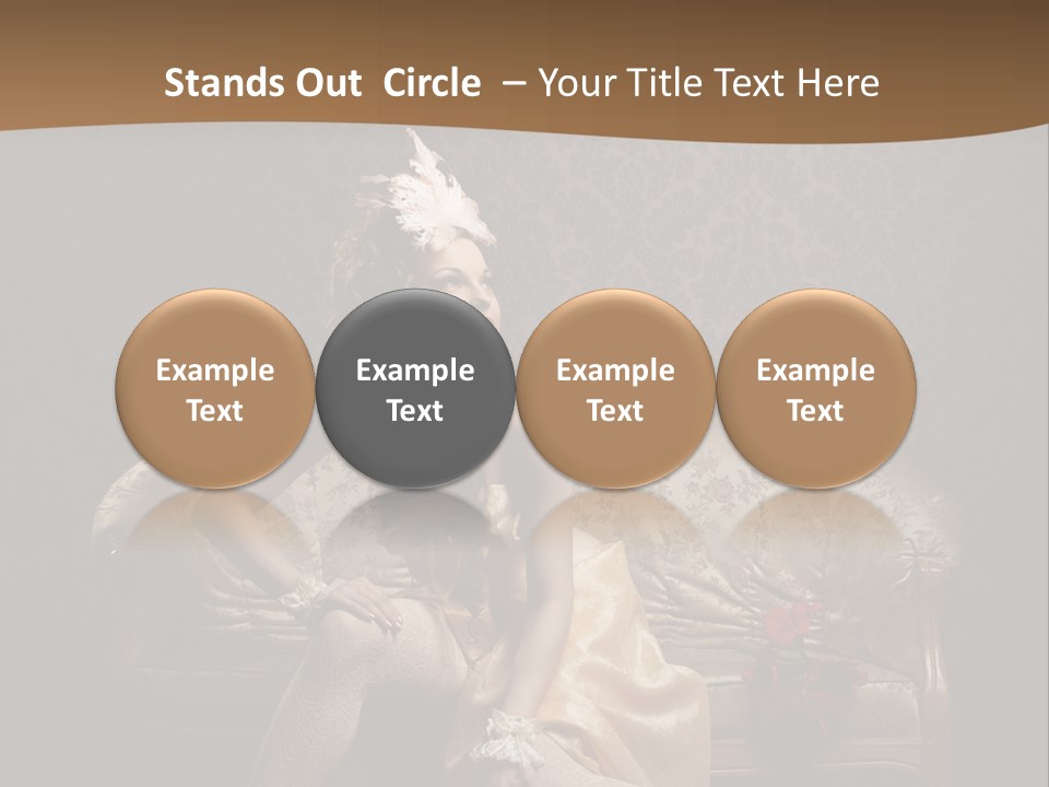 Woman Beautiful Rich PowerPoint Template