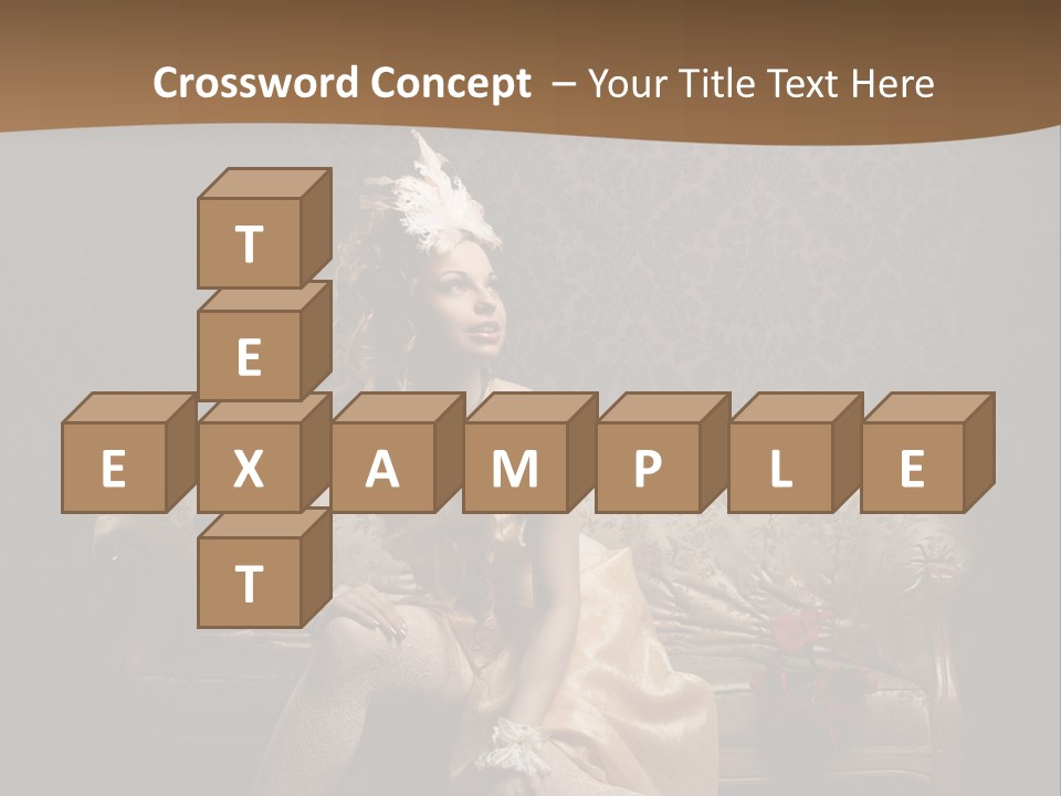 Woman Beautiful Rich PowerPoint Template