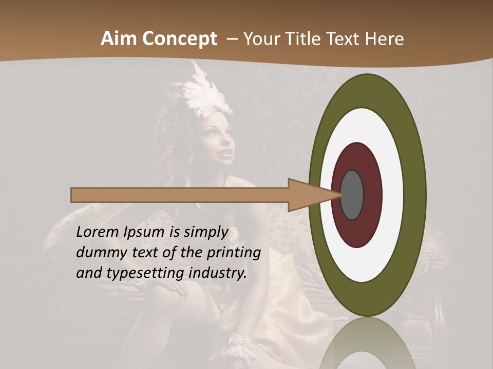 Woman Beautiful Rich PowerPoint Template