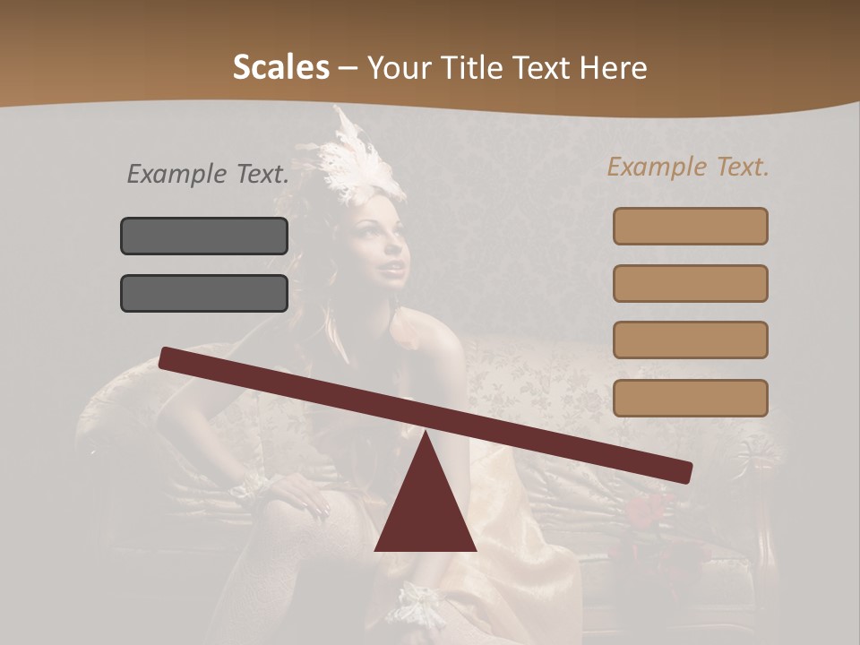 Woman Beautiful Rich PowerPoint Template