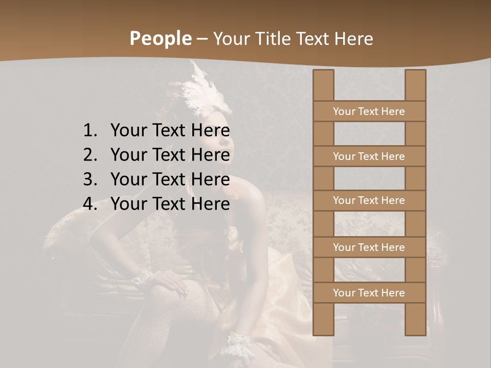 Woman Beautiful Rich PowerPoint Template