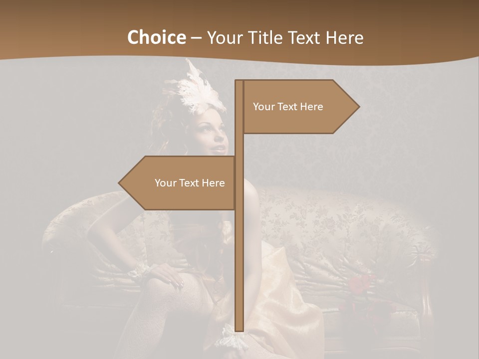 Woman Beautiful Rich PowerPoint Template