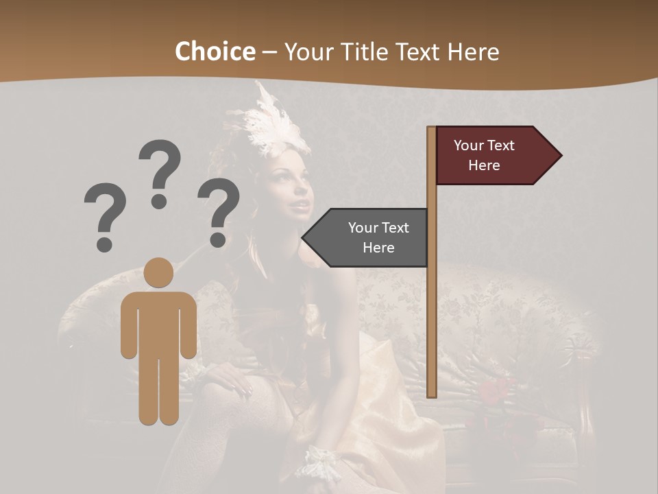 Woman Beautiful Rich PowerPoint Template