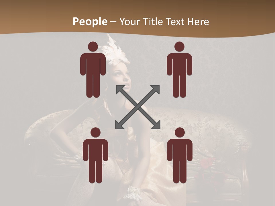 Woman Beautiful Rich PowerPoint Template