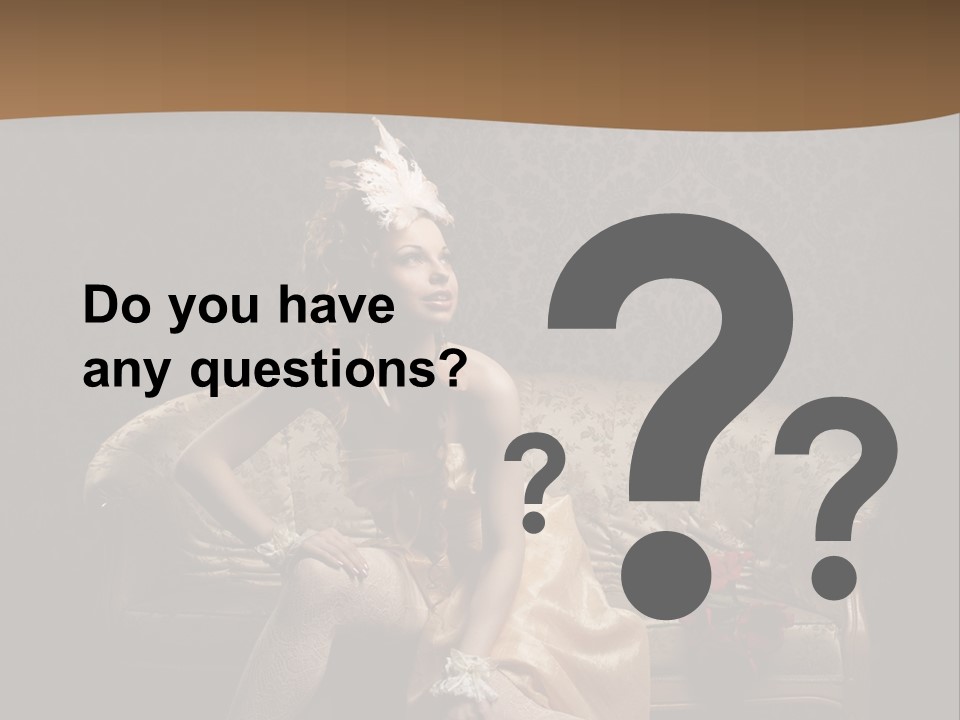 Woman Beautiful Rich PowerPoint Template