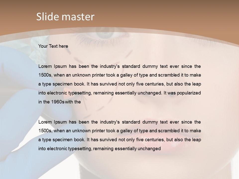 Lined White Drawing PowerPoint Template