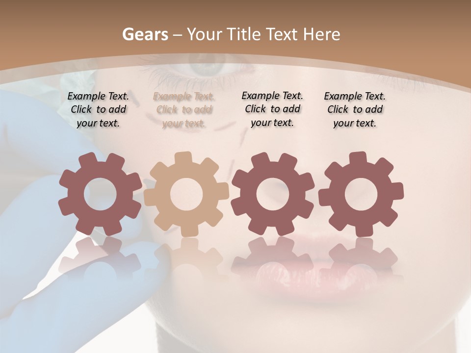 Lined White Drawing PowerPoint Template