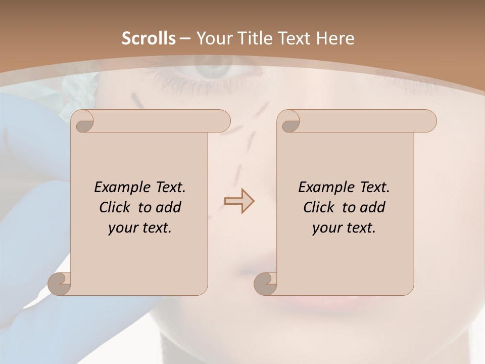 Lined White Drawing PowerPoint Template