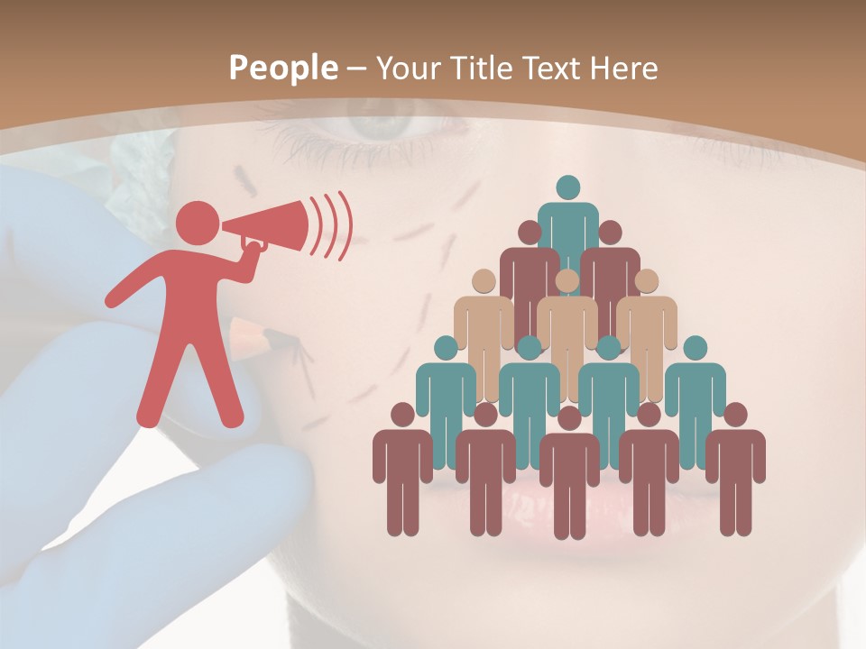 Lined White Drawing PowerPoint Template