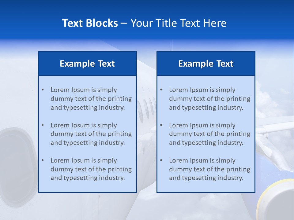 Industry Aerospace Navy PowerPoint Template