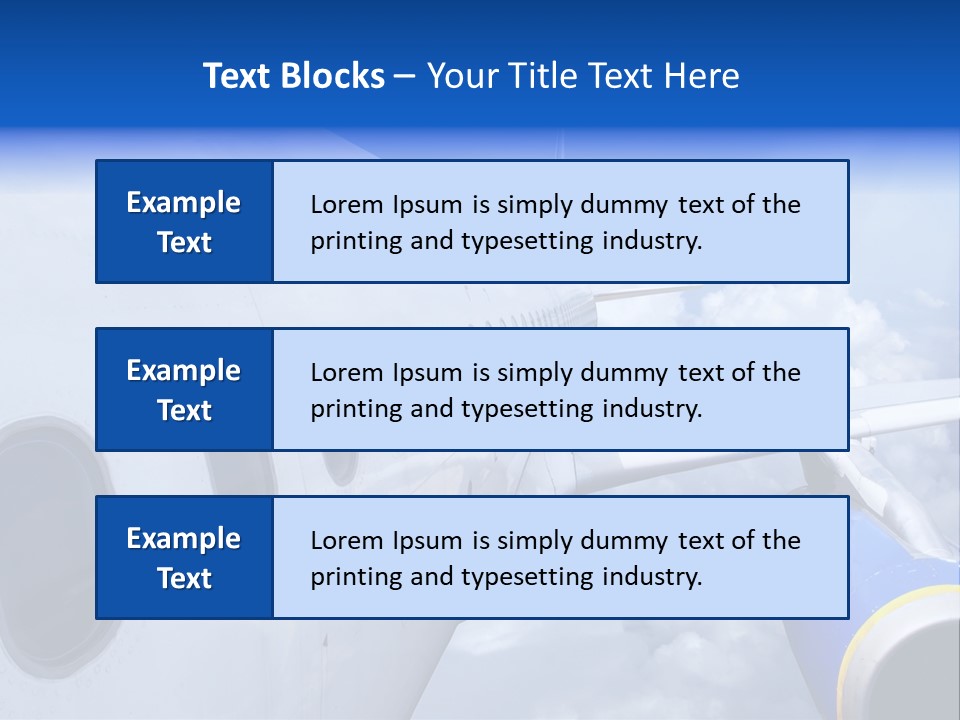 Industry Aerospace Navy PowerPoint Template