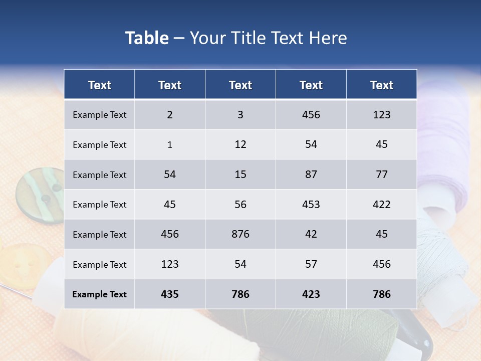 Red Textiles Sew PowerPoint Template