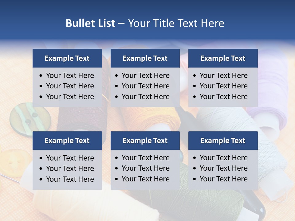 Red Textiles Sew PowerPoint Template