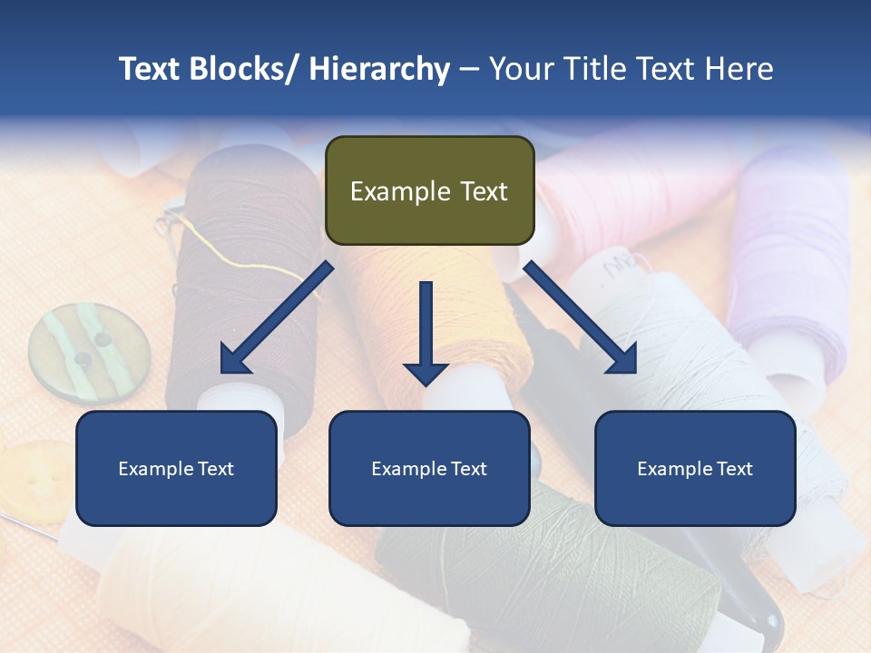 Red Textiles Sew PowerPoint Template