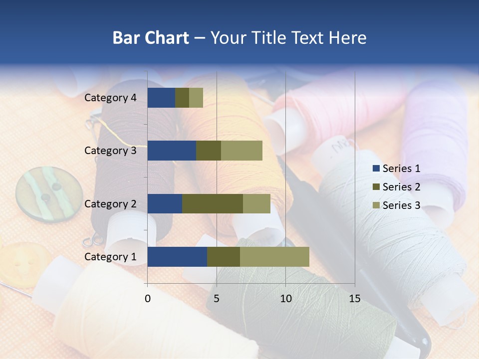 Red Textiles Sew PowerPoint Template