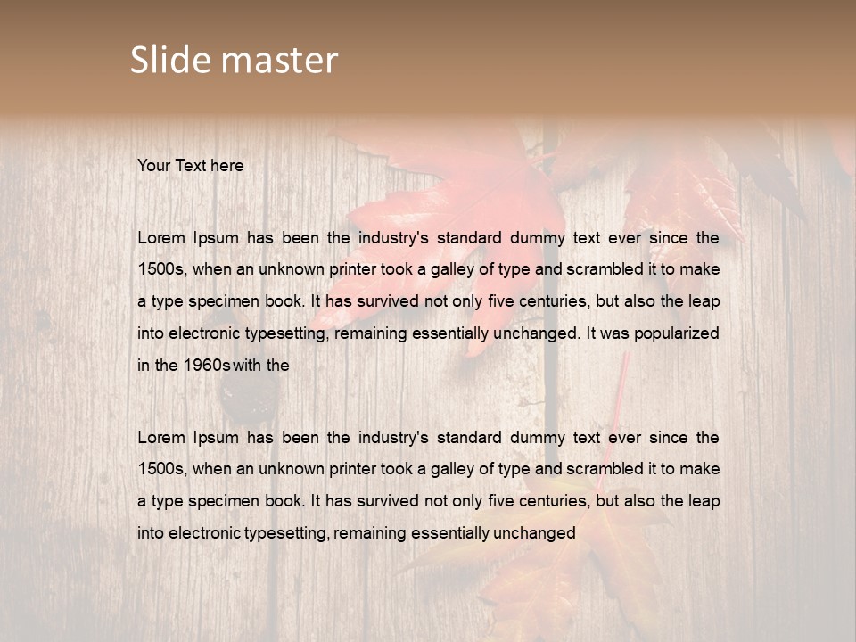 Rough Blank Rusted PowerPoint Template