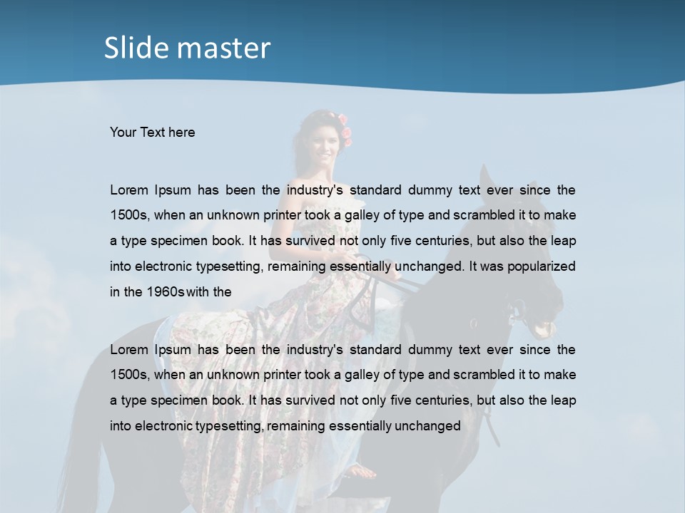 Outside Sea Dress PowerPoint Template