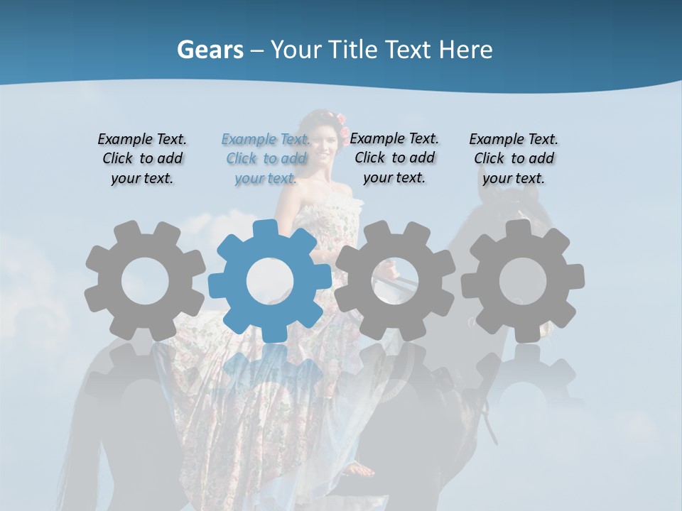 Outside Sea Dress PowerPoint Template