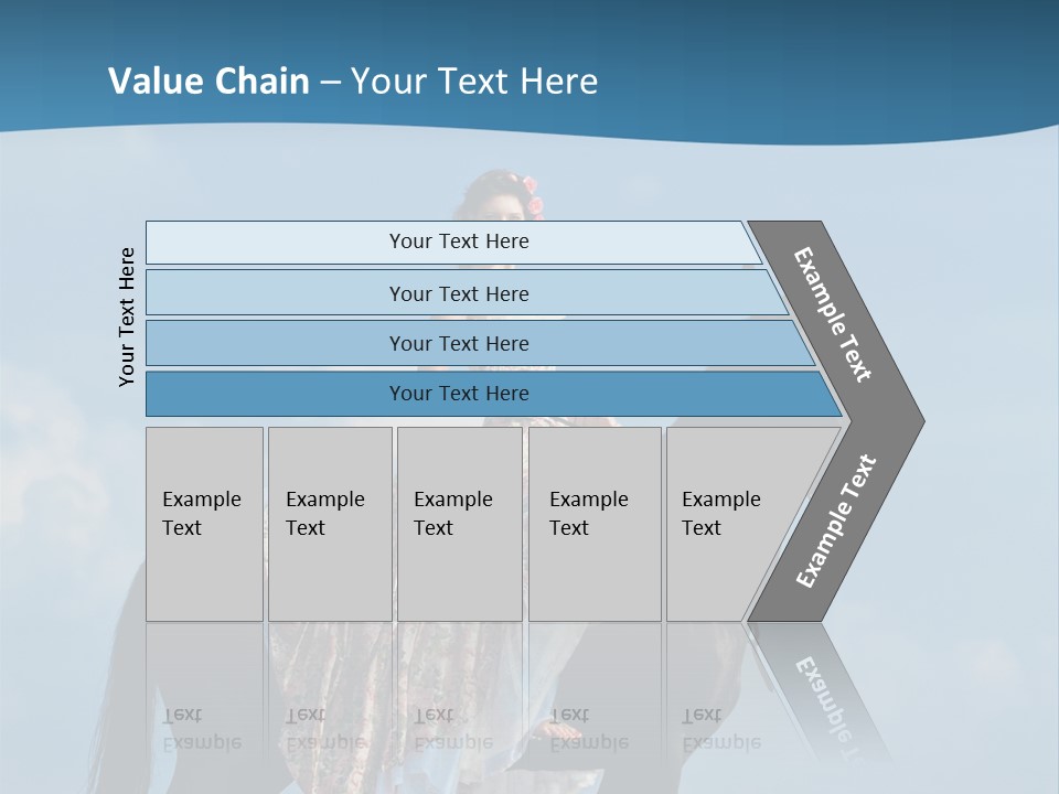 Outside Sea Dress PowerPoint Template