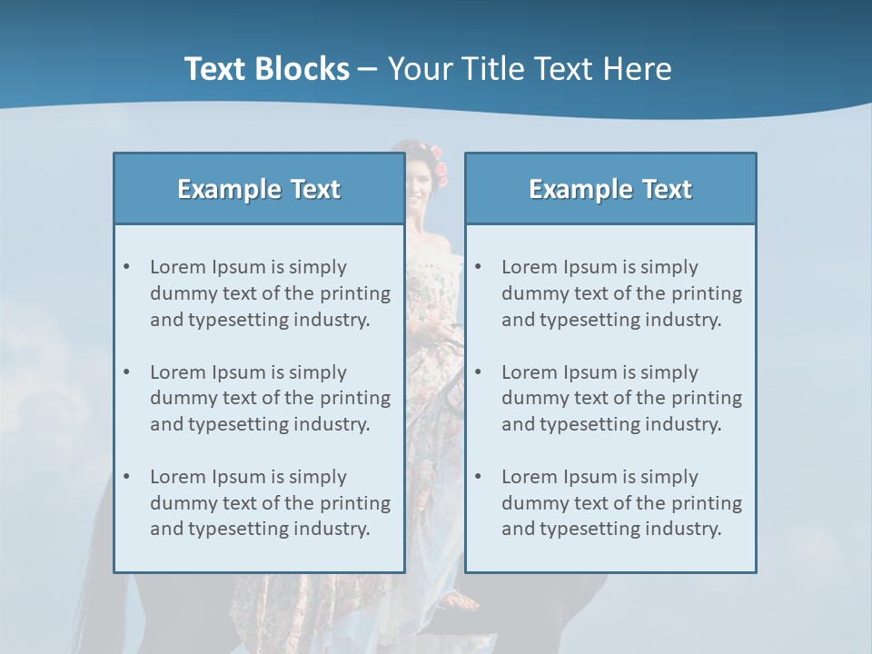 Outside Sea Dress PowerPoint Template