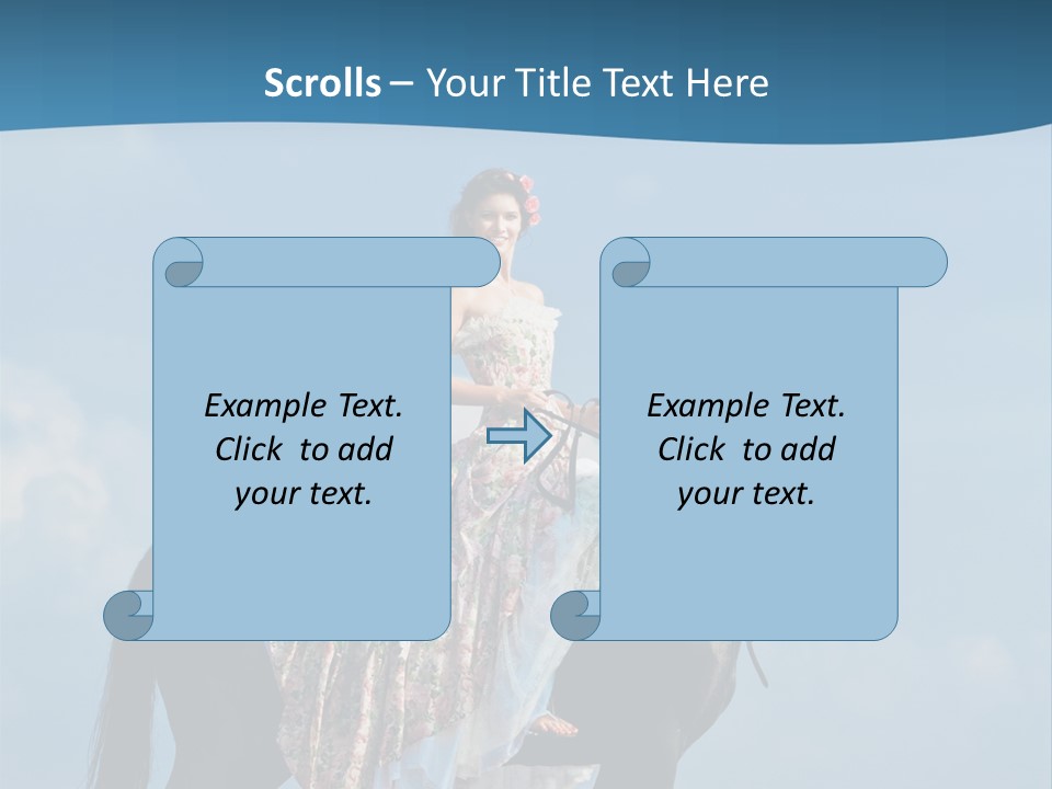 Outside Sea Dress PowerPoint Template
