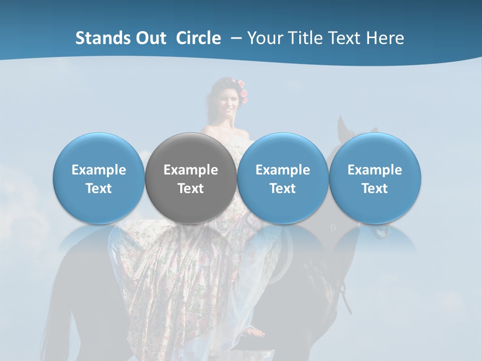 Outside Sea Dress PowerPoint Template