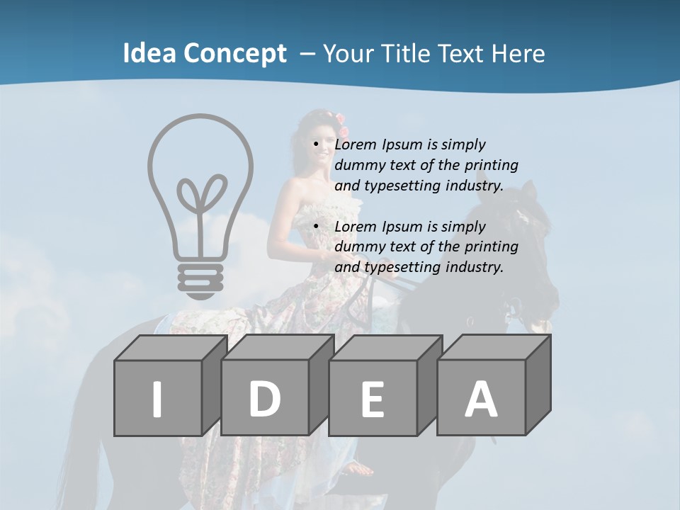 Outside Sea Dress PowerPoint Template