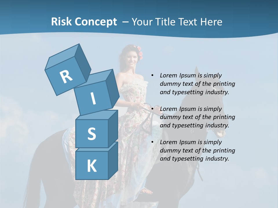 Outside Sea Dress PowerPoint Template