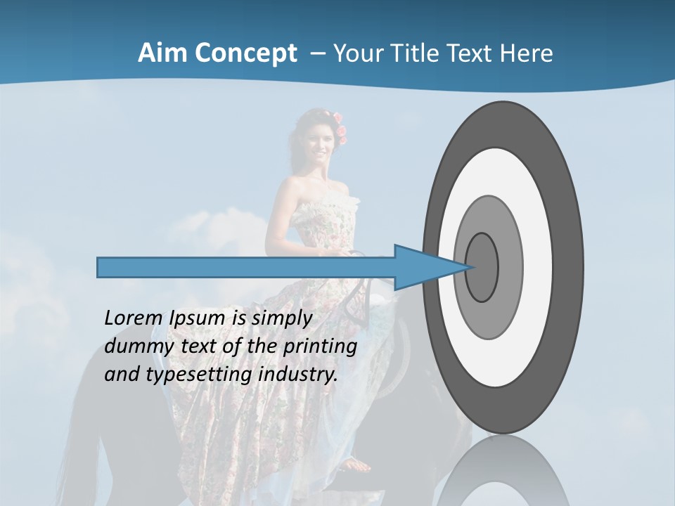 Outside Sea Dress PowerPoint Template