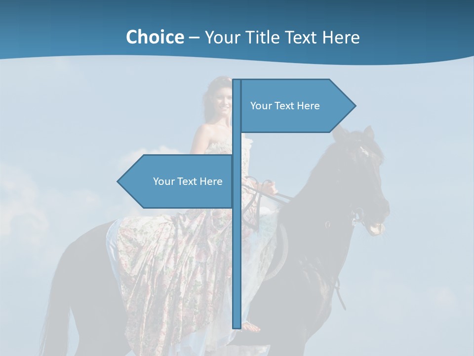 Outside Sea Dress PowerPoint Template