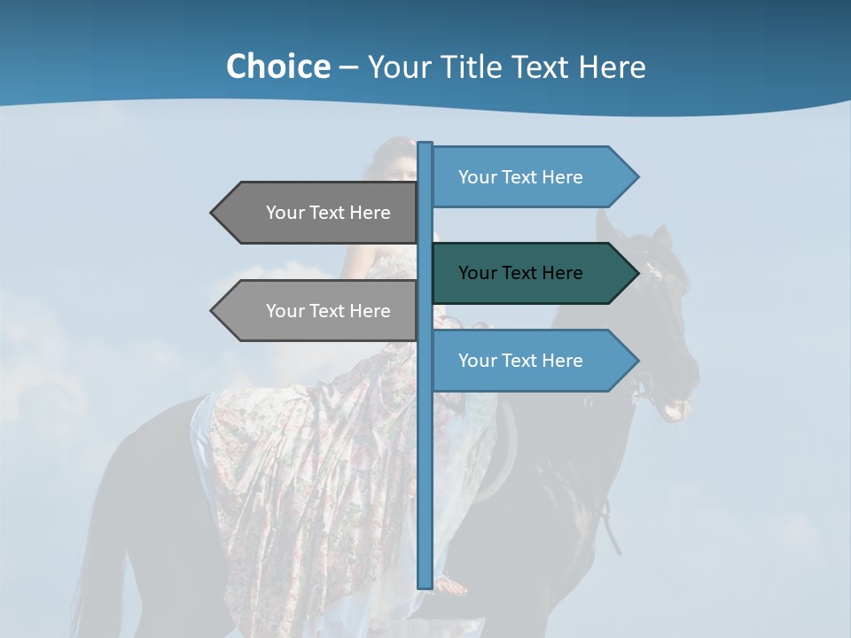 Outside Sea Dress PowerPoint Template
