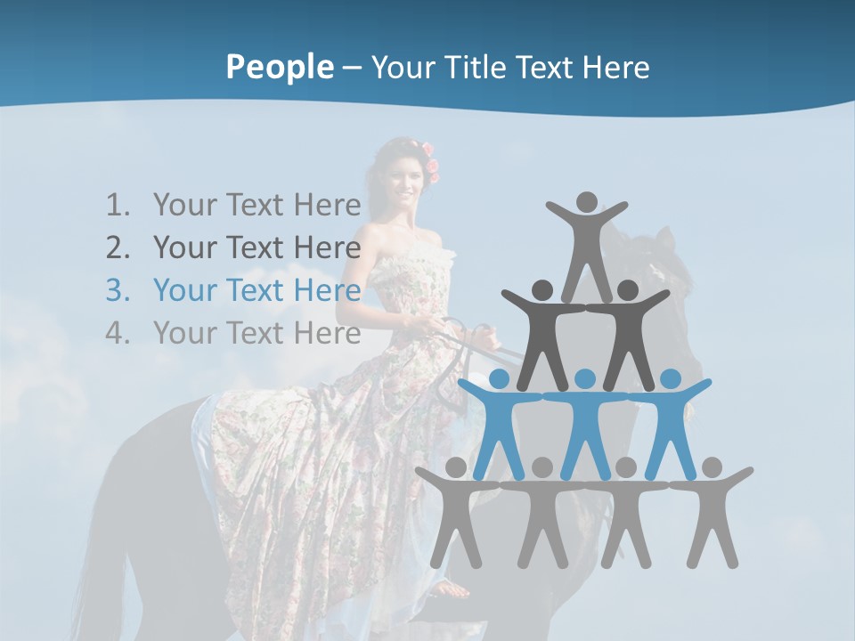 Outside Sea Dress PowerPoint Template